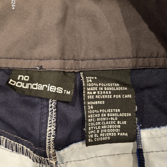 2 pair Mens size 34, No Boundaries swim trunks - Picture 6 of 6